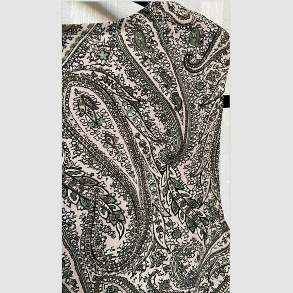 Talbots Paisley Tank Top Size L / P - Picture 3 of 5